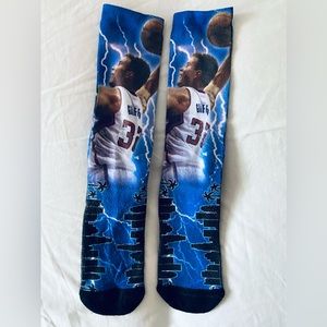 Griffin Sublimated NBA Basketball Socks Medium Blue